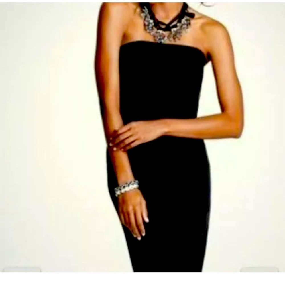 NWT Ann Taylor Black Strapless Dress